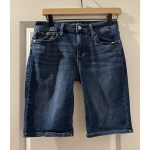 Lucky Brand Bermuda Denim Shorts Womens Size 4/27 Medium Wash Stretch Jean